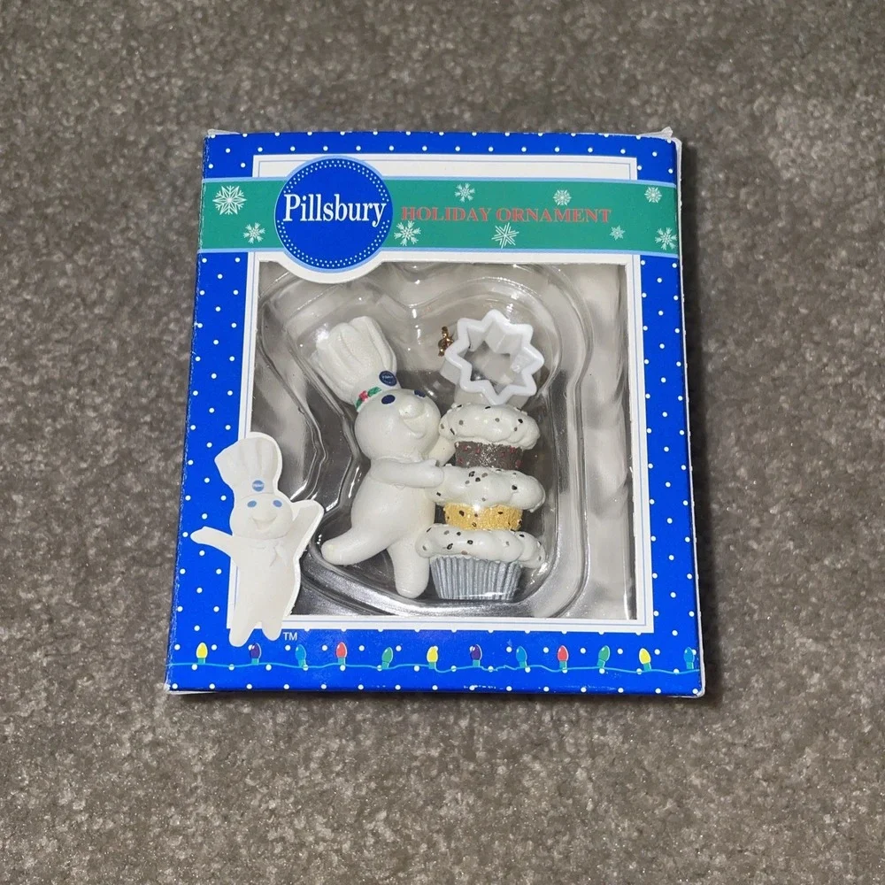 Pillsbury Doughboy Holiday‎ Ornament Trevco Cupcake Baking Christmas Decor